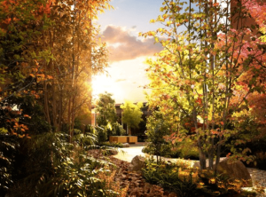 アトラスシティ世田谷船橋　憩いのコミュニティガーデン完成予想CG