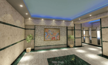 オーシャンシティ西原　エントエランスホール完成予想図