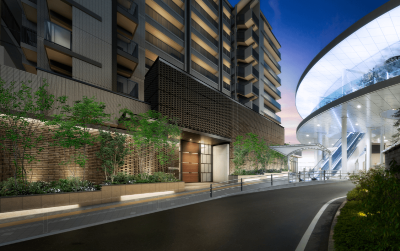 ファイル:ジオ茨木西中条 エントランスアプローチ完成予想CG.png