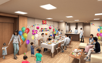 ミリカ・ガーデン　パーティープラザ完成予想CG