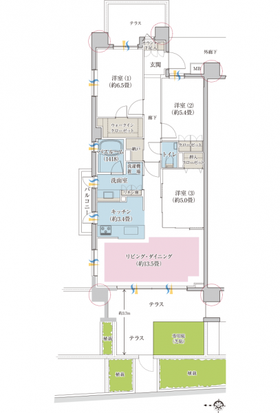 ファイル:A2プラン 武蔵中原160927.png