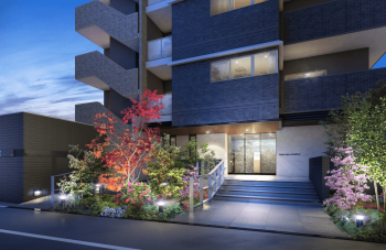 アルファスマート九品寺　エントランスアプローチ完成予想図