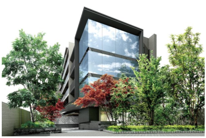 ファイル:アールブラン高津レジデンス 外観、エントランスアプローチ完成予想図.png