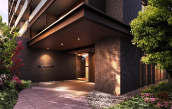 プレシス熊谷銀座　エントエランスアプローチ完成予想CG