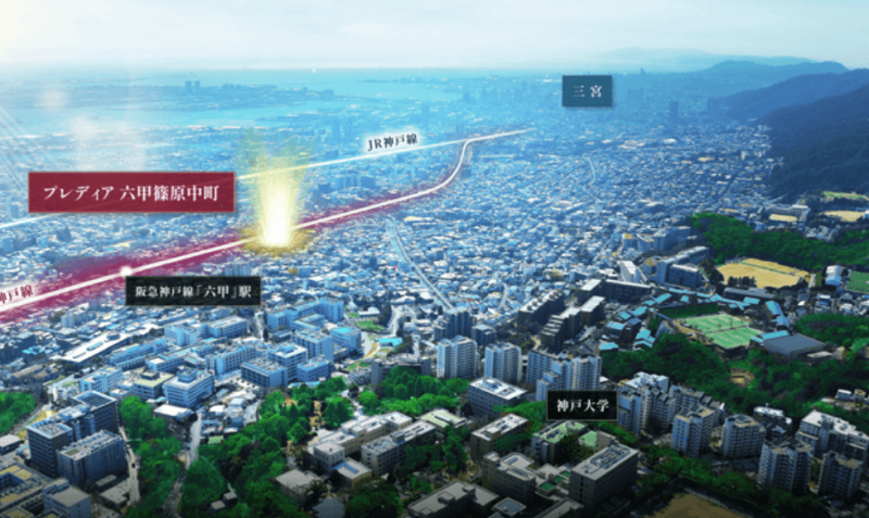 ファイル:プレディア六甲篠原中町 周辺写真CG合成.png