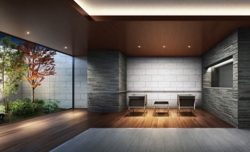 モアグレース長良平和通レジデンス　エントランスホール完成予想CG