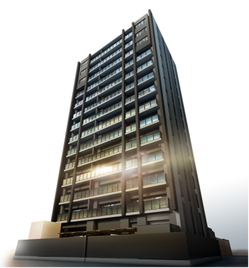 ライオンズ一宮マークスフォート　外観完成予想CG