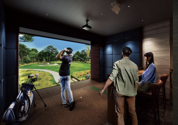 レーベン山形十日町THE MID TOWER　ゴルフシミュレーションルーム完成予想図