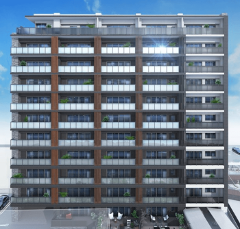 サンパーク中津駅北レジデンス　外観完成予想図