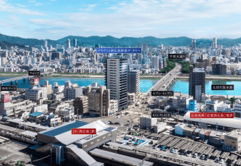 グラディス西広島駅前ザ・タワー　周辺写真CG合成