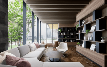 ザ・パークテラス 段原　テラスラウンジ完成予想図