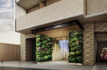 デュオヴェール赤羽East　エントランスアプローチ完成予想CG