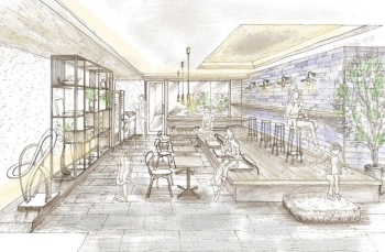 バウス西大島　ワークラウンジイメージ