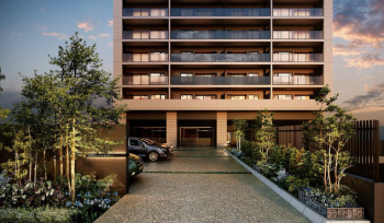 ビ・ウェル菜園場パークフロント エントエランスアプローチ完成予想図