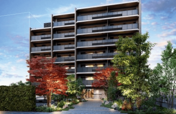 プレシス国分寺　外観・エントエランスアプローチ完成予想図