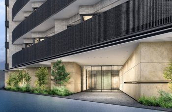 ディアナコート祐天寺レジデンス　エントエランスアプローチ完成予想図