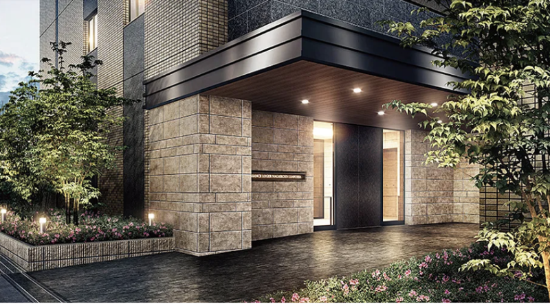 ファイル:プレサンス ロジェ 長居公園リーフォリア エントエランスアプローチ完成予想図.png