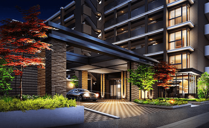 ファイル:ワコーレ住吉オーナーズレジデンス エントランスアプローチ完成予想CG.png