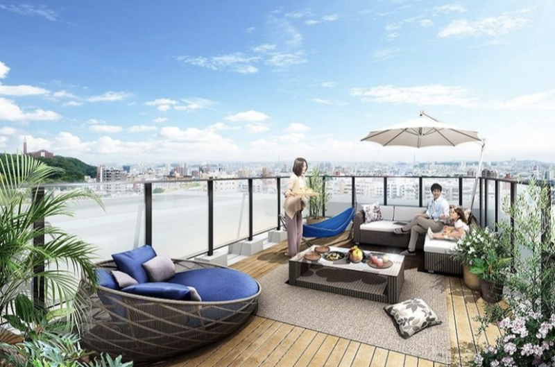 ファイル:プラセシオン小幡ガーデン ルーフバルコニー完成予想図（Pタイプ）.png