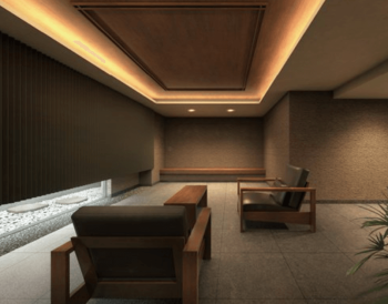 プレサンス ロジェ 西大路御池　エントランスラウンジ完成予想図