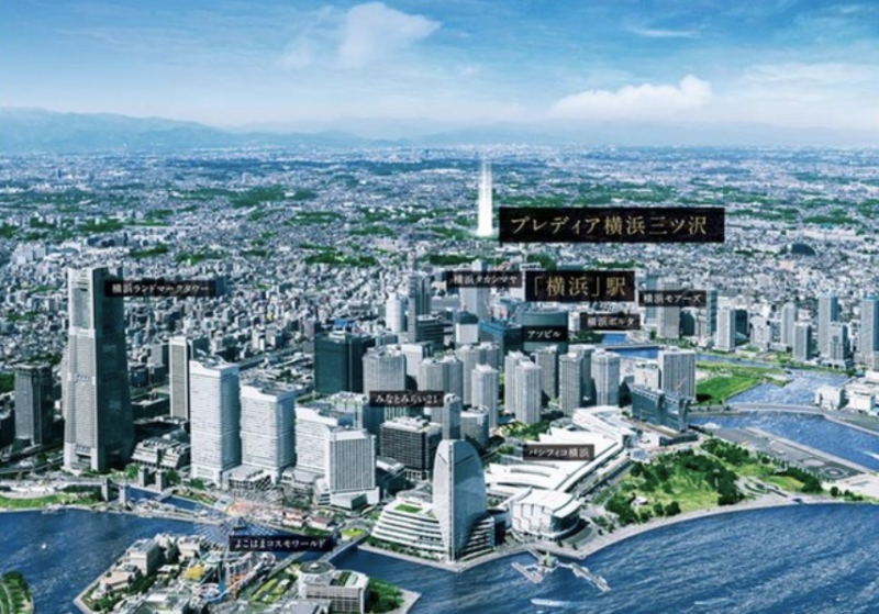 ファイル:プレディア横浜三ツ沢 周辺航空写真CG合成.png