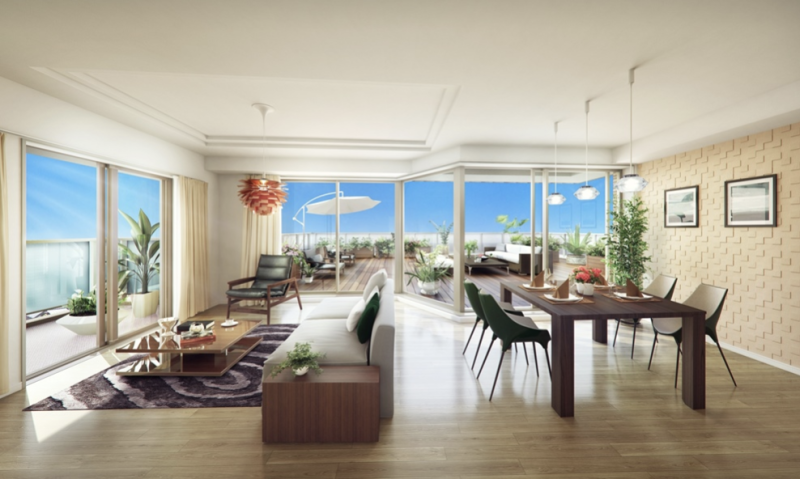 ファイル:サンライフ下曽根駅サウスコート ルーフバルコニー完成予想CG（Iタイプ）.png