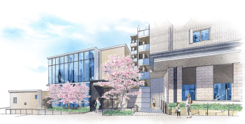 シエリアシティ千里山　共用棟完成予想イラスト