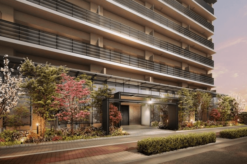 ファイル:ブランニードタワー長居ガーデンスクエア エントエランスアプローチ完成予想図.png