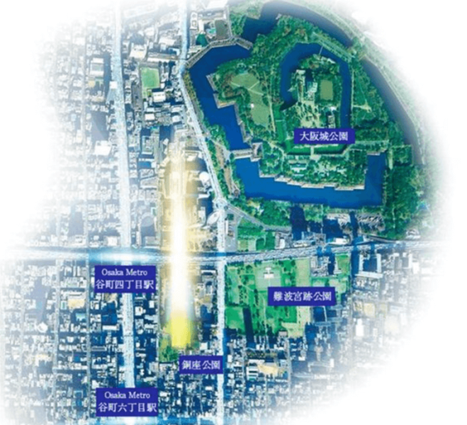 ファイル:リビオ上町台 パークレジデンス 周辺写真CG合成.png