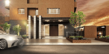 ロイヤルガーデン徳島県庁前　エントエランスアプローチ完成予想図