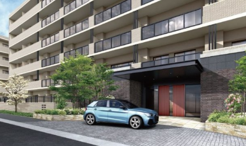 ファイル:オブリージュ三番町レジデンス エントランスアプローチ完成予想CG.png