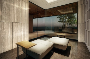 トラスト白木原レジデンス　ラウンジ完成予想図