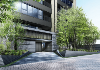 プラウドタワー名古屋丸の内ステーションマークス　エントエランスアプローチ完成予想図