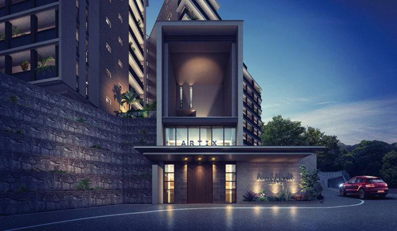 ファイル:アーティックス青山 ベラ ヴィータ エントランスアプローチ完成予想CG.png