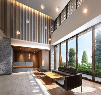 ブランズタワー札幌大通公園　エントエランスホール完成予想図