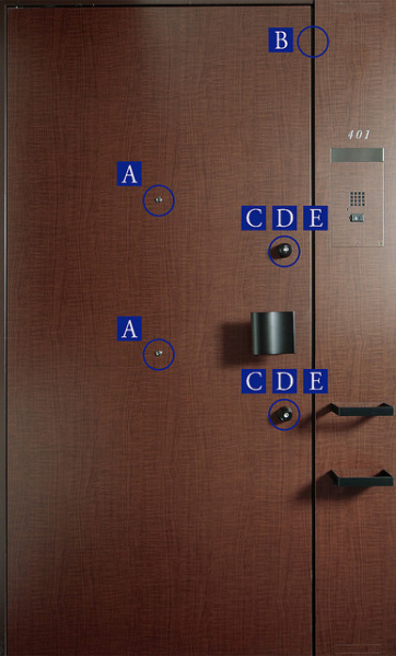 ファイル:ブランズ夕陽丘 ザ・テラス玄関ドア.jpg
