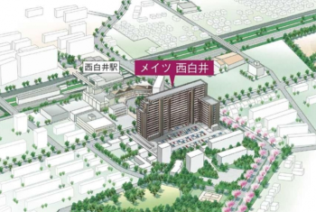 メイツ西白井　現地周辺イラスト