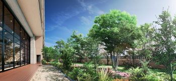 エイリックタウン二日市 湯町の杜　ガーデンテラス完成予想CG