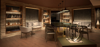 グランツオーベル中野　ワークラウンジ完成予想CG