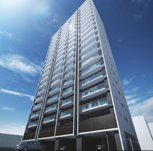 グランドパレス防府タワー　外観完成予想図