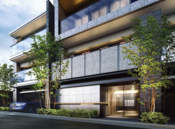 ピアース自由が丘レジデンス　エントランスアプローチ完成予想CG