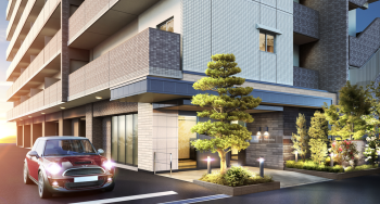 アルファスマート曙町　エントランスアプローチ完成予想図