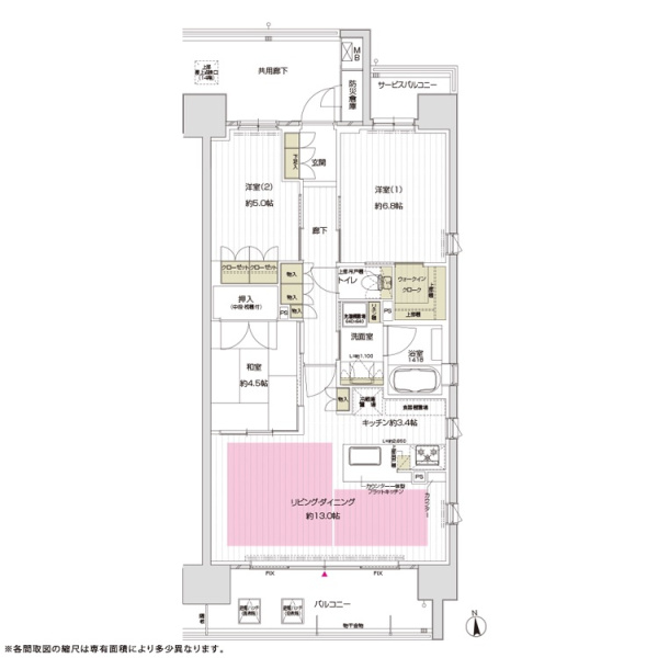 ファイル:サンクレイドル阿倍野阪南町 間取り Dタイプ 20171127.jpg