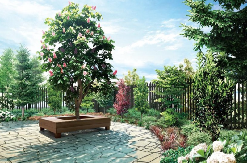 ファイル:バンベール草加ザ・レジデンス オーナーズガーデン完成予想CG.png