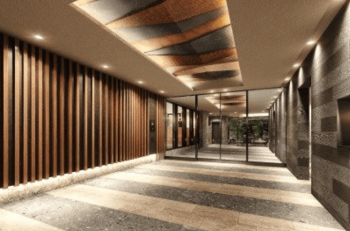 ポレスター佐久平駅南レジデンス　エントランスホール・風除室完成予想図