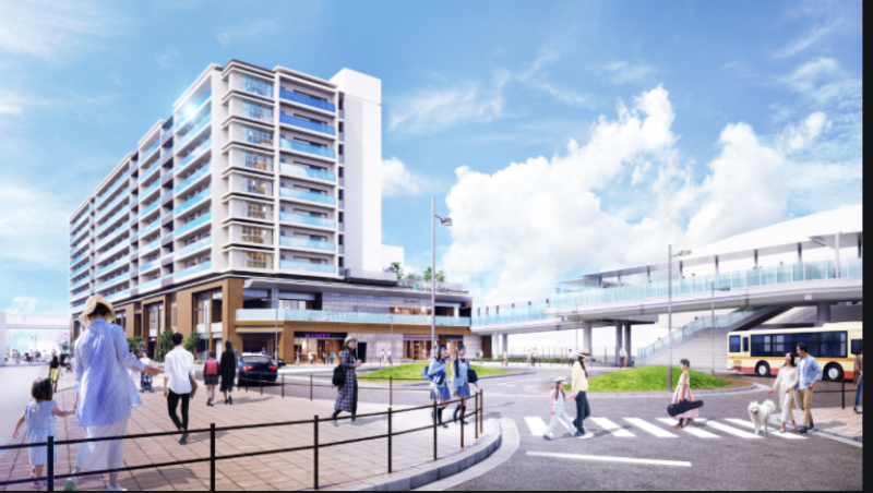 ファイル:ライオンズ横濱瀬谷ステーションスクエア 外観完成予想CG.png