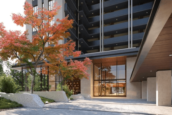 レジデンシャル原ブランシエラ　メインエントエランス完成予想図