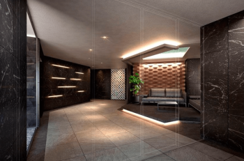 レ・ジェイド岐阜　エントエランスホール完成予想図