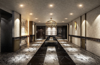 レーベン長崎 ONE LUXE 外観完成予想図　エントエランスホール完成予想図