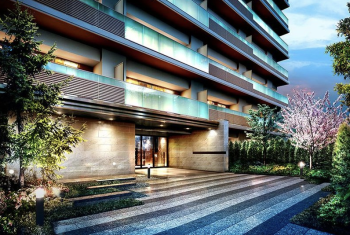 オーベルグランディオ平井　エントランスアプローチ完成予想CG